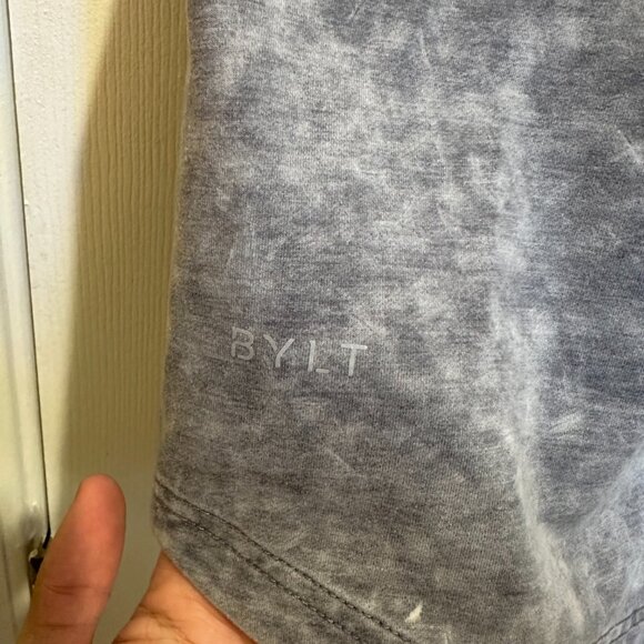 BYLT Premium Basics - Acid Wash Drop-Cut Tee Charcoal Medium - Picture 6 of 7